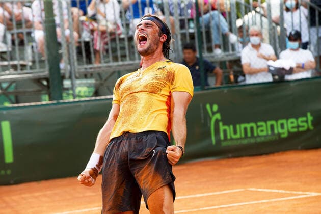 Bilder des Jahres 2021, Sport 06 Juni Sport Themen der Woche KW25 Sport Bilder des Tages Mandatory Credit: Photo by Valerio Origo LiveMedia Shutterstock (12171863i) exultation Gian Marco Moroni Tennis Internationals ATP, Tennis Herren Challenger Milano 2021, Milan, Italy - 27 Jun 2021 Tennis Internationals ATP Challenger Milano 2021, Milan, Italy - 27 Jun 2021  Copyright: xValerioxOrigo LiveMedia Shutterstockx 12171863i