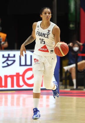 France s Gabby Williams pictured in action during the final between France and Serbia, in Valencia, Spain, Sunday 27 June 2021. The FIBA Women s EuroBasket 2021 European Basketball championships take place from 17 to 27 June. VIRGINIExLEFOUR  x3021028x