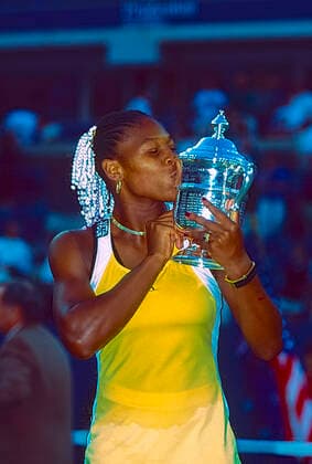 Serena Williams 1999 US Open Tennis Serena Williams (USA) wins her first Grand Slam at the 1999 US Open Tennis Championship New York Arthur Ashe Stadium, USTA Billi NY United States Copyright: xChrisxTrotman Duomo PCNx TN0372_107922