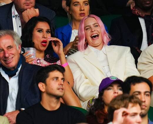 Tennis, Wimbledon, singer Anne-Marie in the audience