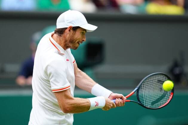Mandatory Credit: Photo by Javier Garcia BPI Shutterstock (12172248ns) Andy Murray during his first round match Wimbledon Tennis Championships, Day 1, The All England Lawn Tennis and Croquet Club, London, UK - 28 Jun 2021 Wimbledon Tennis Championships, Day 1, The All England Lawn Tennis and Croquet Club, London, UK - 28 Jun 2021  Copyright: xJavierxGarcia BPI Shutterstockx 12172248ns