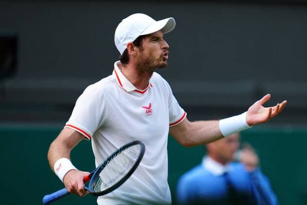Mandatory Credit: Photo by Javier Garcia BPI Shutterstock (12172248oo) Andy Murray during his first round match Wimbledon Tennis Championships, Day 1, The All England Lawn Tennis and Croquet Club, London, UK - 28 Jun 2021 Wimbledon Tennis Championships, Day 1, The All England Lawn Tennis and Croquet Club, London, UK - 28 Jun 2021  Copyright: xJavierxGarcia BPI Shutterstockx 12172248oo