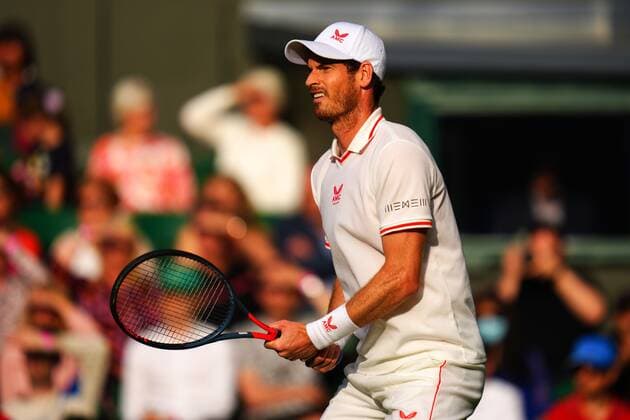 Mandatory Credit: Photo by Javier Garcia BPI Shutterstock (12172248pb) Andy Murray during his first round match Wimbledon Tennis Championships, Day 1, The All England Lawn Tennis and Croquet Club, London, UK - 28 Jun 2021 Wimbledon Tennis Championships, Day 1, The All England Lawn Tennis and Croquet Club, London, UK - 28 Jun 2021  Copyright: xJavierxGarcia BPI Shutterstockx 12172248pb