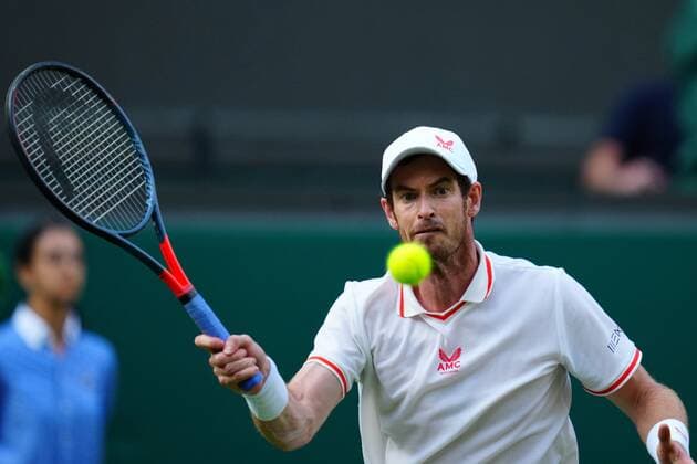 Mandatory Credit: Photo by Javier Garcia BPI Shutterstock (12172248pf) Andy Murray during his first round match Wimbledon Tennis Championships, Day 1, The All England Lawn Tennis and Croquet Club, London, UK - 28 Jun 2021 Wimbledon Tennis Championships, Day 1, The All England Lawn Tennis and Croquet Club, London, UK - 28 Jun 2021  Copyright: xJavierxGarcia BPI Shutterstockx 12172248pf