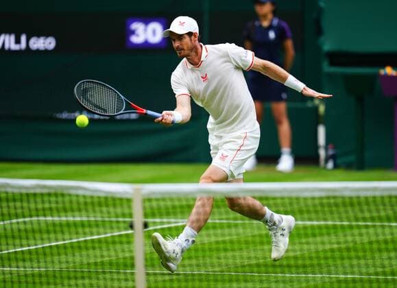 Mandatory Credit: Photo by Javier Garcia BPI Shutterstock (12172248po) Andy Murray during his first round match Wimbledon Tennis Championships, Day 1, The All England Lawn Tennis and Croquet Club, London, UK - 28 Jun 2021 Wimbledon Tennis Championships, Day 1, The All England Lawn Tennis and Croquet Club, London, UK - 28 Jun 2021  Copyright: xJavierxGarcia BPI Shutterstockx 12172248po