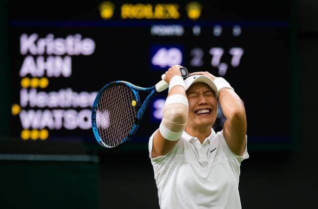 Sport Bilder des Tages Mandatory Credit: Photo by Rob Prange Shutterstock (12172261ek) Kristie Ahn of the United States in action during the first round of the 2021 Wimbledon Championships Grand Slam tennis tournament Wimbledon Tennis Championships, Day 1, The All England Lawn Tennis and Croquet Club, London, UK - 28 Jun 2021 Wimbledon Tennis Championships, Day 1, The All England Lawn Tennis and Croquet Club, London, UK - 28 Jun 2021  Copyright: xRobxPrange Shutterstockx 12172261ek