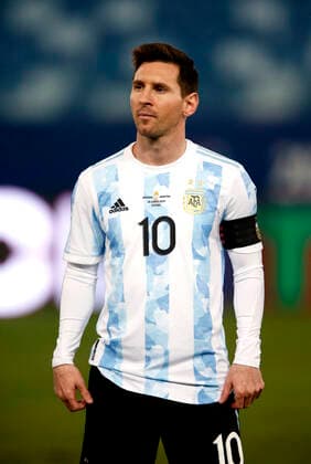 CUIABA, BRAZIL - JUNE 28: Lionel Messi of Argentina looks on ,during the match between Bolivia and Argentina as part of Conmebol Copa America Brazil 2021 at Estadio Arena Pantanal on June 28, 2021 in Cuiaba, Brazil. SPO, SOC, ICH 