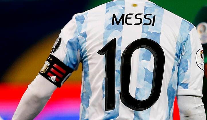 CUIABA, BRAZIL - JUNE 28: Lionel Messi of Argentina ,during the match between Bolivia and Argentina as part of Conmebol Copa America Brazil 2021 at Estadio Arena Pantanal on June 28, 2021 in Cuiaba, Brazil. SPO, SOC, ICH 