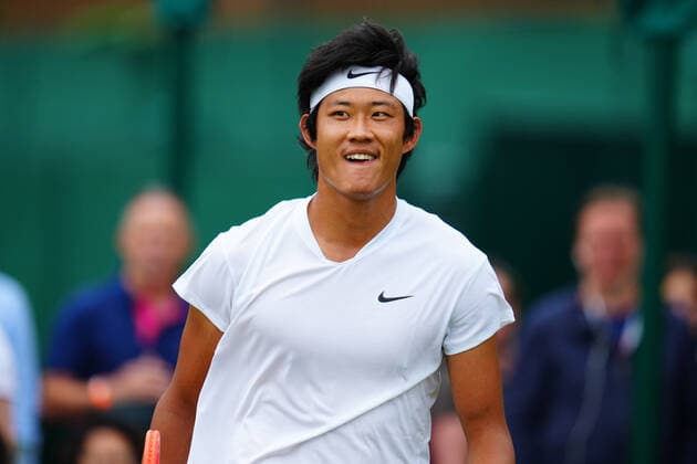 Mandatory Credit: Photo by Javier Garcia BPI Shutterstock (12173633j) Zhang Zhizhen during his first round match. Zhang is the first Chinese man in the Open Era to qualify for the main draw at Wimbledon Wimbledon Tennis Championships, Day 2, The All England Lawn Tennis and Croquet Club, London, UK - 29 Jun 2021 Wimbledon Tennis Championships, Day 2, The All England Lawn Tennis and Croquet Club, London, UK - 29 Jun 2021  Copyright: xJavierxGarcia BPI Shutterstockx 12173633j