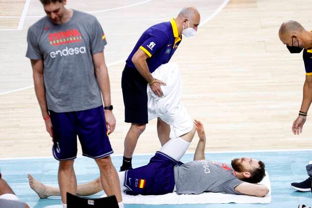 Spanish player Sergio Rodrigueztakes part in the training session held by the Spanish National Basketball team in Madrid, Spain, 29 June 2021. Spain is preparing for a friendly match against Iran next 03 July 2021 before Tokyo 2020 Olympic Games, Olympische Spiele, Olympia, OS Spanish national basketball team training session !ACHTUNG: NUR REDAKTIONELLE NUTZUNG!  Copyright: xChemaxMoyax GRAF831 20210629-2dc9cf04bb3697a98e5a0e6e9af6c67569432241