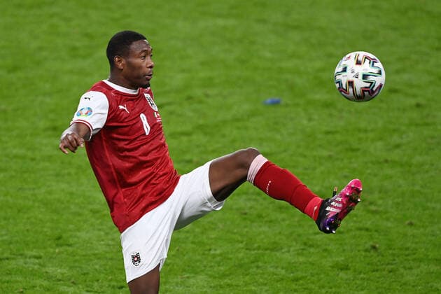 FOOTBALL Euro 2021 round of 16 match 37 in London Italy Austria 26 06 2021 David Alaba Austria on the ball