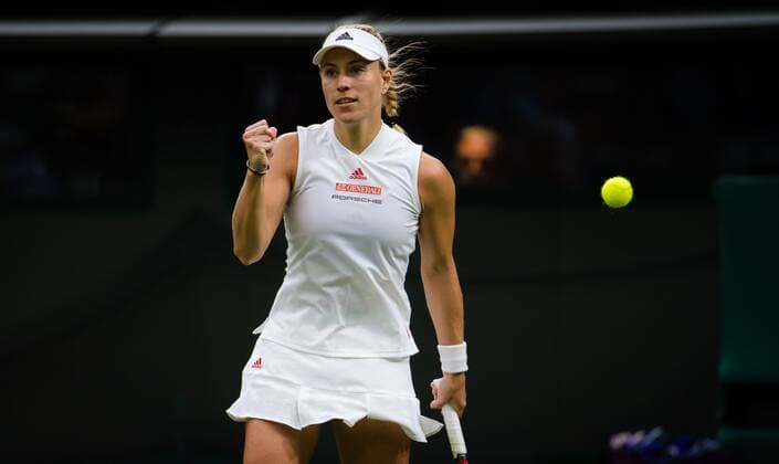 Mandatory Credit: Photo by Rob Prange Shutterstock (12173634dk) Angelique Kerber of Germany in action during the first round of the 2021 Wimbledon Championships Grand Slam tennis tournament Wimbledon Tennis Championships, Day 2, The All England Lawn Tennis and Croquet Club, London, UK - 29 Jun 2021 Wimbledon Tennis Championships, Day 2, The All England Lawn Tennis and Croquet Club, London, UK - 29 Jun 2021  Copyright: xRobxPrange Shutterstockx 12173634dk
