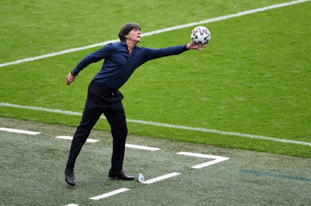 FOOTBALL Euro 2021 round of 16 match 44 in London England Germany 29 06 2021 coach Joachim Loew Germany committed to the sidelines