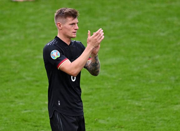 FOOTBALL Euro 2021 Round of 16 match 44 in London England Germany 29 06 2021 Disappointment Germany Toni Kroos after the match