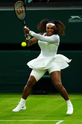 Mandatory Credit: Photo by Javier Garcia BPI Shutterstock (12173633mb) Serena Williams during her first round match Wimbledon Tennis Championships, Day 2, The All England Lawn Tennis and Croquet Club, London, UK - 29 Jun 2021 Wimbledon Tennis Championships, Day 2, The All England Lawn Tennis and Croquet Club, London, UK - 29 Jun 2021  Copyright: xJavierxGarcia BPI Shutterstockx 12173633mb
