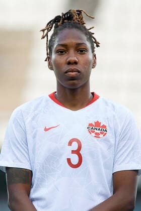 Brazil v Canada - Women s International Friendly, Länderspiel, Nationalmannschaft Kadeisha Buchanan of Canada prior to the Women s International Friendly match between Brazil and Canada at Estadio Cartagonova on June 14, 2021 in Cartagena, Spain Cartagena Murcia Spain breton-brazilvc210614_npW1x  Copyright: xJosexBretonx