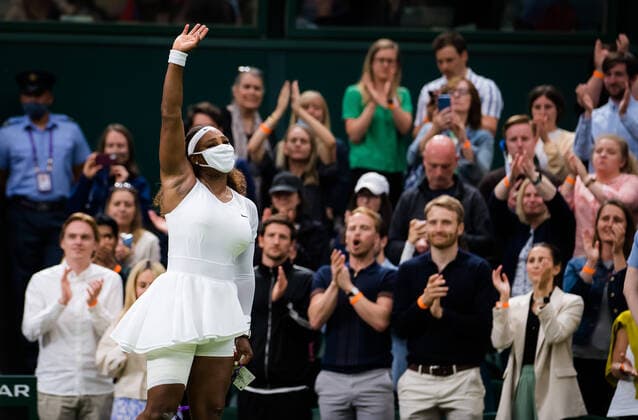 June 29, 2021, LONDON, GREAT BRITAIN: Serena Williams of the United States is forced to retire with injury from the first round of the 2021 Wimbledon Championships Grand Slam tennis tournament against against Aliaksandra Sasnovich of Belarus LONDON GREAT BRITAIN - ZUMAa181 20210629_zaa_a181_059 Copyright: xRobxPrangex