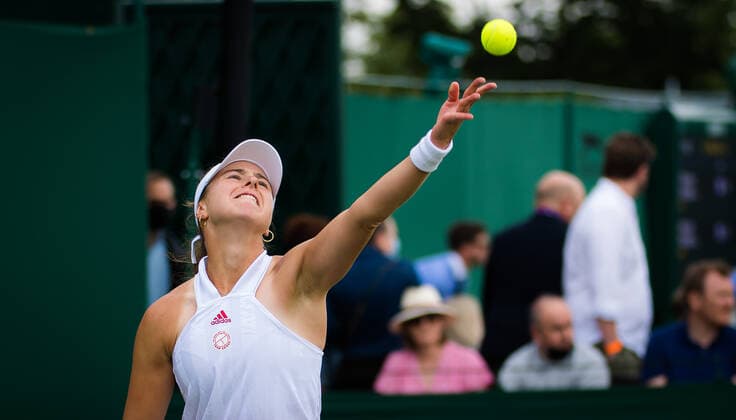 June 29, 2021, LONDON, GREAT BRITAIN: Rebecca Peterson of Sweden in action during the first round of the 2021 Wimbledon Championships Grand Slam tennis tournament against Ons Jabeur of Tunisia LONDON GREAT BRITAIN - ZUMAa181 20210629_zaa_a181_082 Copyright: xRobxPrangex