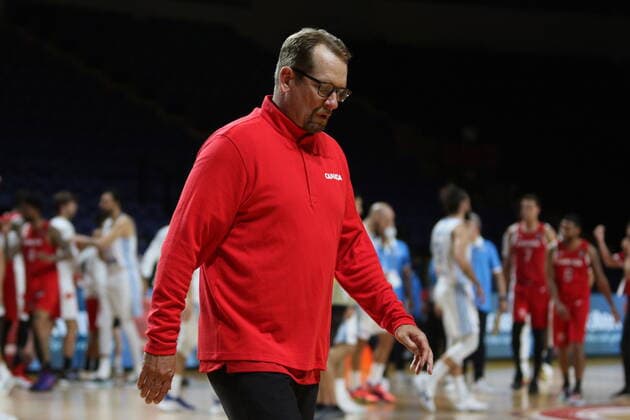 June 29, 2021, Victoria, BC, Canada: Canada s Head Coach Nick Nurse leaves the court following second half FIBA Men s Olympic Qualifying basketball action against Greece, at Memorial Arena in Victoria, Tuesday, June 29, 2021. Canada won 97-91. Nick Nurse  - ZUMAc35_ 20210629_zaf_c35_027 Copyright: xChadxHipolitox