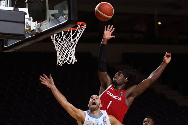 Basketball, Olympic Qualifier, Greece - Canada
