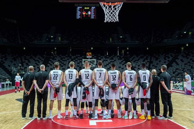 Basketball Split 29 06 2021 Olympic Qualification FIBA Olympic Qualifying Tournament 2020 Group Stage, Group A Germany GER Mexico MEX Team photo from behind