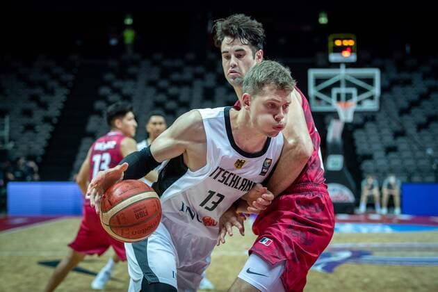 Basketball Split 29 06 2021 Olympic Qualification FIBA Olympic Qualifying Tournament 2020 Group Stage, Group A Germany GER Mexico MEX Moritz Wagner Germany, No 13 Daniel Amigo Mexico, No 44