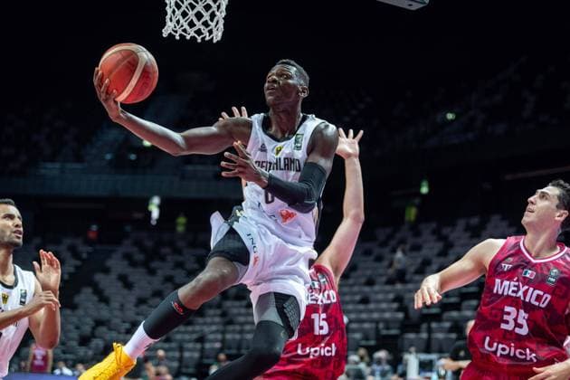 Basketball Split 29 06 2021 Olympic Qualification FIBA Olympic Qualifying Tournament 2020 Group Stage, Group A Germany GER Mexico MEX Isaac Bonga Germany, No 00 Jorge Camacho Mexico, No 15 Marco Ramos Mexico, No 35