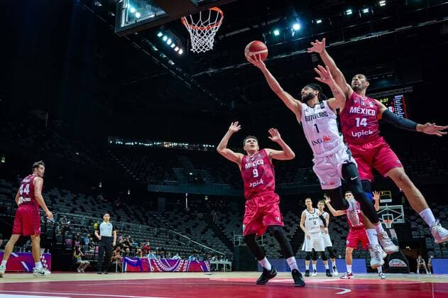Basketball Split 29 06 2021 Olympic Qualification FIBA Olympic Qualifying Tournament 2020 Group Stage, Group A Germany GER Mexico MEX Joshiko Saibou Germany, No 01 Gustavo Ayon Mexico, No 14 Francisco Cruz Mexico, No 09