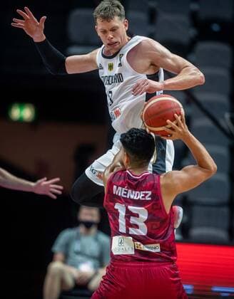 Basketball Split 29 06 2021 Olympic Qualifying FIBA Olympic Qualifying Tournament 2020 Group Stage, Group A Germany GER Mexico MEX Moritz Wagner Germany, No 13 Â¸ber Orlando Mendez Mexico, No 13.