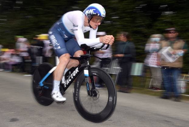 German Andre Greipel of Israel Start-Up Nation pictured in action during the fifth stage of the 108th edition of the Tour de France cycling race, a 27,2km individual time trial from Change to Laval Espace Mayenne, France, Wednesday 30 June 2021. This year s Tour de France takes place from 26 June to 18 July 2021. DAVIDxSTOCKMAN  x3023267x