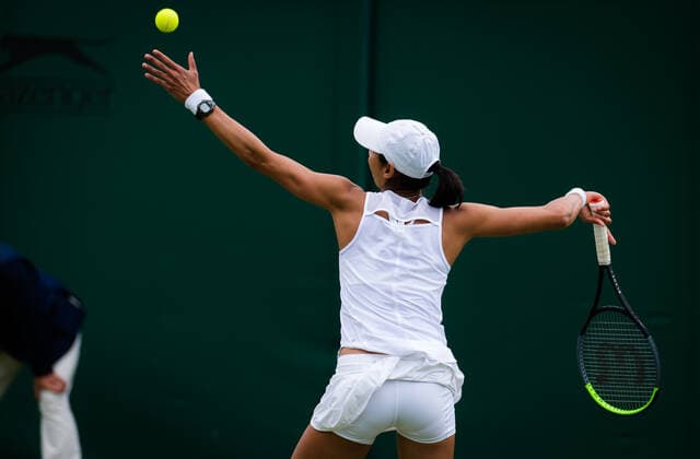 Mandatory Credit: Photo by Rob Prange Shutterstock (12189892am) Astra Sharma of Australia in action during the first round of the 2021 Wimbledon Championships Grand Slam tennis tournament Wimbledon Tennis Championships, Day 3, The All England Lawn Tennis and Croquet Club, London, UK - 30 Jun 2021 Wimbledon Tennis Championships, Day 3, The All England Lawn Tennis and Croquet Club, London, UK - 30 Jun 2021  Copyright: xRobxPrange Shutterstockx 12189892am