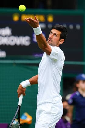 Mandatory Credit: Photo by Javier Garcia BPI Shutterstock (12189891d) Novak Djokovic during his second round match Wimbledon Tennis Championships, Day 3, The All England Lawn Tennis and Croquet Club, London, UK - 30 Jun 2021 Wimbledon Tennis Championships, Day 3, The All England Lawn Tennis and Croquet Club, London, UK - 30 Jun 2021  Copyright: xJavierxGarcia BPI Shutterstockx 12189891d