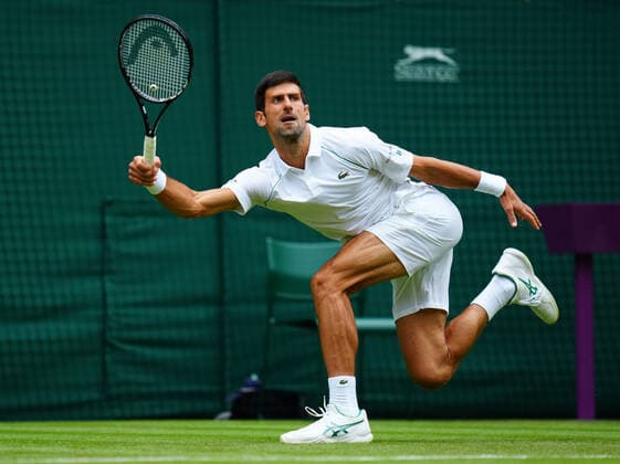Mandatory Credit: Photo by Javier Garcia BPI Shutterstock (12189891bi) Novak Djokovic during his second round match Wimbledon Tennis Championships, Day 3, The All England Lawn Tennis and Croquet Club, London, UK - 30 Jun 2021 Wimbledon Tennis Championships, Day 3, The All England Lawn Tennis and Croquet Club, London, UK - 30 Jun 2021  Copyright: xJavierxGarcia BPI Shutterstockx 12189891bi