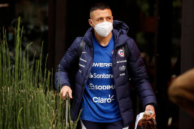 Football, Copa America, Chile national team, players leave hotel