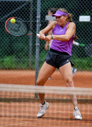 30.06.2021, xpsx, Tennis Head Cup Bruchköbel 2021 - ITF Turnier v.l. Carolina Kuhl (GER) Bruchköbel Hessen Deutschland (DEU)