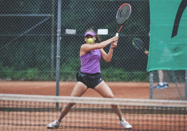 30.06.2021, xpsx, Tennis Head Cup Bruchköbel 2021 - ITF Turnier v.l. Carolina Kuhl (GER) Bruchköbel Hessen Deutschland (DEU)