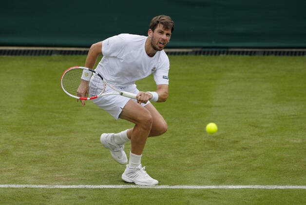 Mandatory Credit: Photo by Shutterstock (12190133f) Cameron Norrie of Great Britain in action Wimbledon Tennis Championships, Day 3, The All England Lawn Tennis and Croquet Club, London, UK - 30 Jun 2021 Wimbledon Tennis Championships, Day 3, The All England Lawn Tennis and Croquet Club, London, UK - 30 Jun 2021  Copyright: xShutterstockx 12190133f