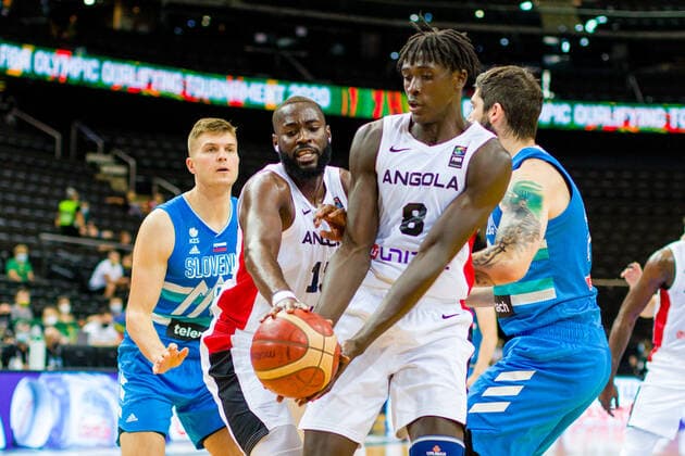 Basketball, Olympic qualifying, Angola - Slovenia