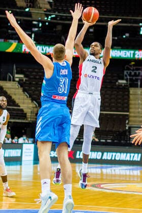 KOWNO, ZALGIRIO ARENA 30.06.2021 KWALIFIKACJE OLIMPIJSKIE TOKYO 2020 FIBA OLYMPIC QUALIFYING TOURNAMENT 2020 ANGOLA - SLOWENIA ANGOLA - SLOVENIA NZ YANICK MOREIRA (2) Pawel Pietranik NEWSPIX.pl --- Newspix.pl  PIETRANIK300621_039