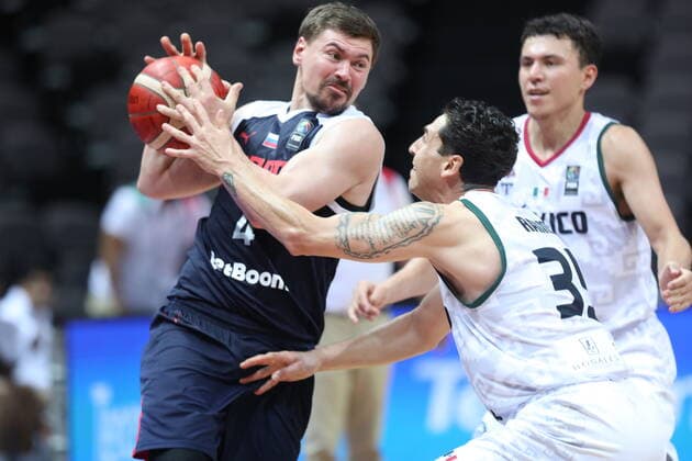 Basketball, Olympic Qualifiers, Mexico - Russia