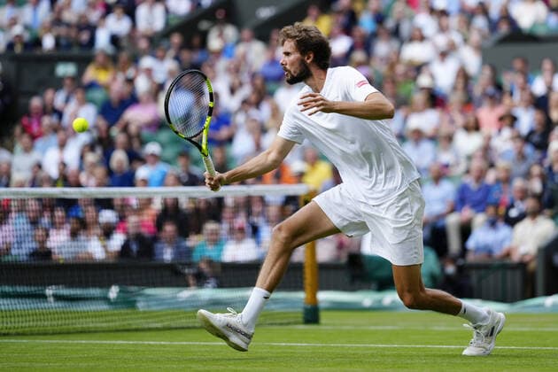 Mandatory Credit: Photo by Shutterstock (12190134df) Oscar Otte during his second round match Wimbledon Tennis Championships, Day 3, The All England Lawn Tennis and Croquet Club, London, UK - 30 Jun 2021 Wimbledon Tennis Championships, Day 3, The All England Lawn Tennis and Croquet Club, London, UK - 30 Jun 2021  Copyright: xShutterstockx 12190134df