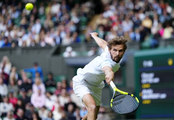 Mandatory Credit: Photo by Shutterstock (12190134dk) Oscar Otte during his second round match Wimbledon Tennis Championships, Day 3, The All England Lawn Tennis and Croquet Club, London, UK - 30 Jun 2021 Wimbledon Tennis Championships, Day 3, The All England Lawn Tennis and Croquet Club, London, UK - 30 Jun 2021  Copyright: xShutterstockx 12190134dk