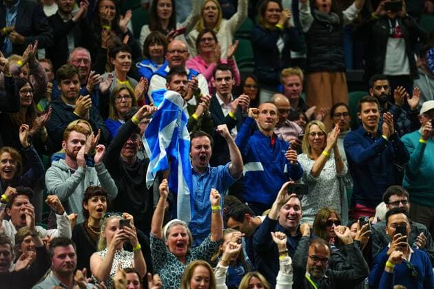 Mandatory Credit: Photo by Javier Garcia BPI Shutterstock (12189891po) Andy Murray fans Wimbledon Tennis Championships, Day 3, The All England Lawn Tennis and Croquet Club, London, UK - 30 Jun 2021 Wimbledon Tennis Championships, Day 3, The All England Lawn Tennis and Croquet Club, London, UK - 30 Jun 2021  Copyright: xJavierxGarcia BPI Shutterstockx 12189891po