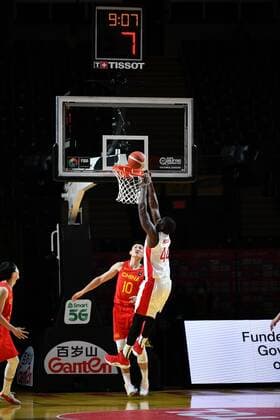 June 30, 2021, Victoria, BC, Canada: Andrew Nicholson of the Canadian Men s Olympic Basketball team in action at the FIBA Olympic Qualifying Tournament at the Save-On-Foods Memorial Centre in Victoria, BC, Canada. Victoria Canada - ZUMAm115 20210630_zap_m115_010 Copyright: xMikexMastrandreax