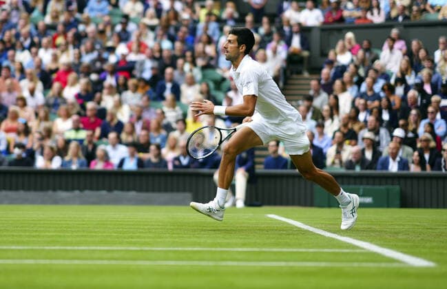 Mandatory Credit: Photo by Javier Garcia BPI Shutterstock (12189891qo) Novak Djokovic during his second round match Wimbledon Tennis Championships, Day 3, The All England Lawn Tennis and Croquet Club, London, UK - 30 Jun 2021 Wimbledon Tennis Championships, Day 3, The All England Lawn Tennis and Croquet Club, London, UK - 30 Jun 2021  Copyright: xJavierxGarcia BPI Shutterstockx 12189891qo