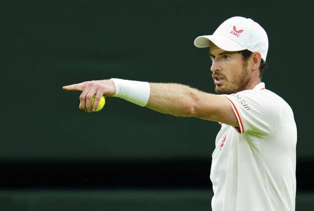 Mandatory Credit: Photo by Javier Garcia BPI Shutterstock (12189891rp) Andy Murray during his second round match Wimbledon Tennis Championships, Day 3, The All England Lawn Tennis and Croquet Club, London, UK - 30 Jun 2021 Wimbledon Tennis Championships, Day 3, The All England Lawn Tennis and Croquet Club, London, UK - 30 Jun 2021  Copyright: xJavierxGarcia BPI Shutterstockx 12189891rp