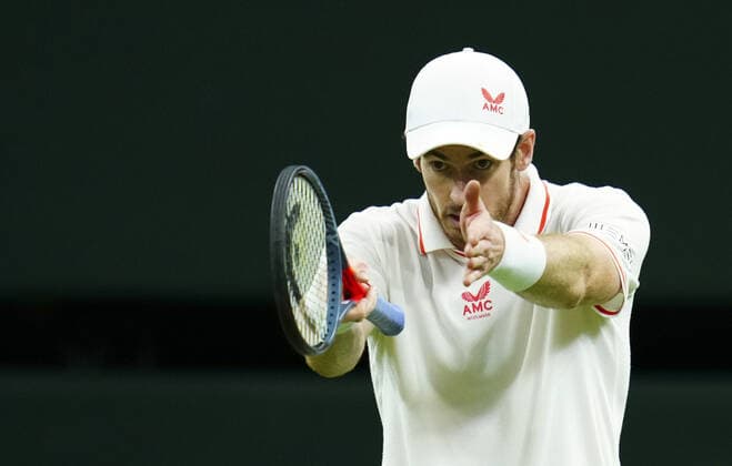 Mandatory Credit: Photo by Javier Garcia BPI Shutterstock (12189891sa) Andy Murray during his second round match Wimbledon Tennis Championships, Day 3, The All England Lawn Tennis and Croquet Club, London, UK - 30 Jun 2021 Wimbledon Tennis Championships, Day 3, The All England Lawn Tennis and Croquet Club, London, UK - 30 Jun 2021  Copyright: xJavierxGarcia BPI Shutterstockx 12189891sa