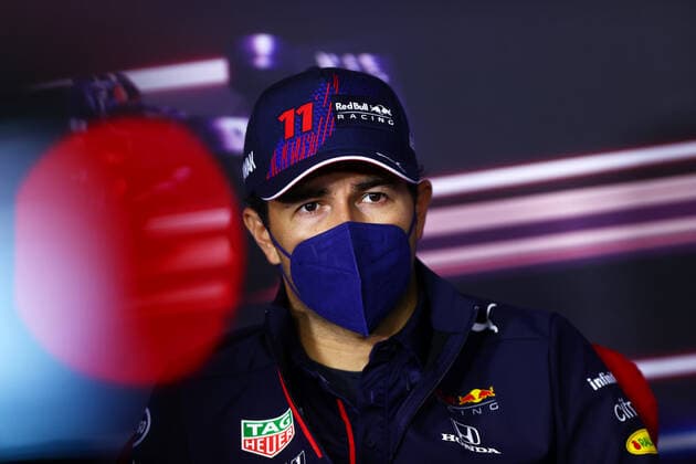 F1 Grand Prix of Austria 11 Sergio Perez (MEX, Red Bull Racing), F1 Grand Prix of Austria at Red Bull Ring on July 1, 2021 in Spielberg, Austria. (Photo by Dan Istitene Getty Images FIA Pool via HOCH ZWEI) Spielberg Red Bull Ring Austria Poolfoto HOCH ZWEI Pool Getty Images ,EDITORIAL USE ONLY
