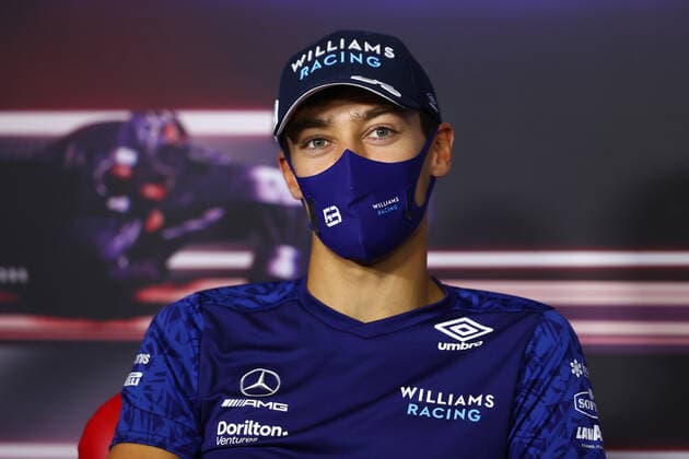 F1 Grand Prix of Austria 63 George Russell (GBR, Williams Racing), F1 Grand Prix of Austria at Red Bull Ring on July 1, 2021 in Spielberg, Austria. (Photo by Clive Rose Getty Images FIA Pool via HOCH ZWEI) Spielberg Red Bull Ring Austria Poolfoto HOCH ZWEI Pool Getty Images ,EDITORIAL USE ONLY