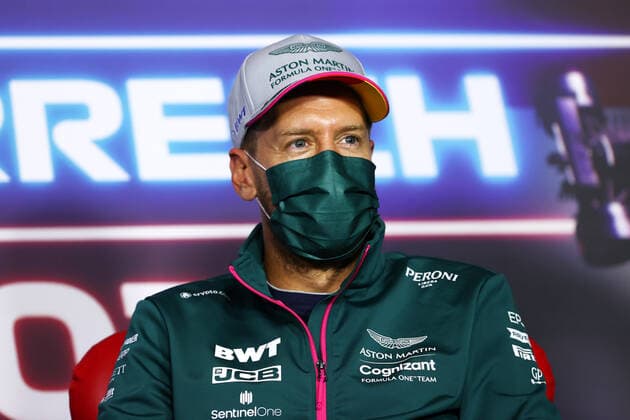 F1 Grand Prix of Austria 5 Sebastian Vettel (GER, Aston Martin Cognizant F1 Team), F1 Grand Prix of Austria at Red Bull Ring on July 1, 2021 in Spielberg, Austria. (Photo by Clive Rose Getty Images FIA Pool via HOCH ZWEI) Spielberg Red Bull Ring Austria Poolfoto HOCH ZWEI Pool Getty Images ,EDITORIAL USE ONLY